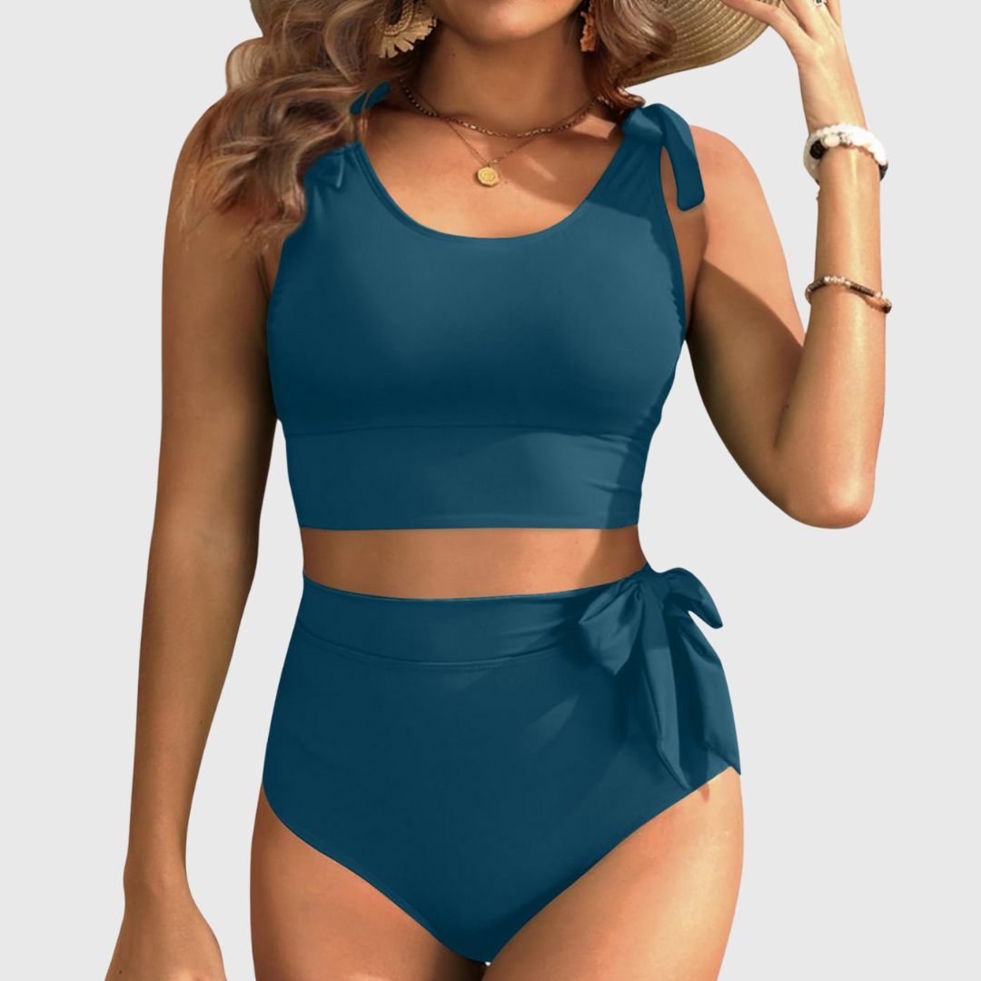 Auriane | High-Waisted Two-Piece Bikini Set