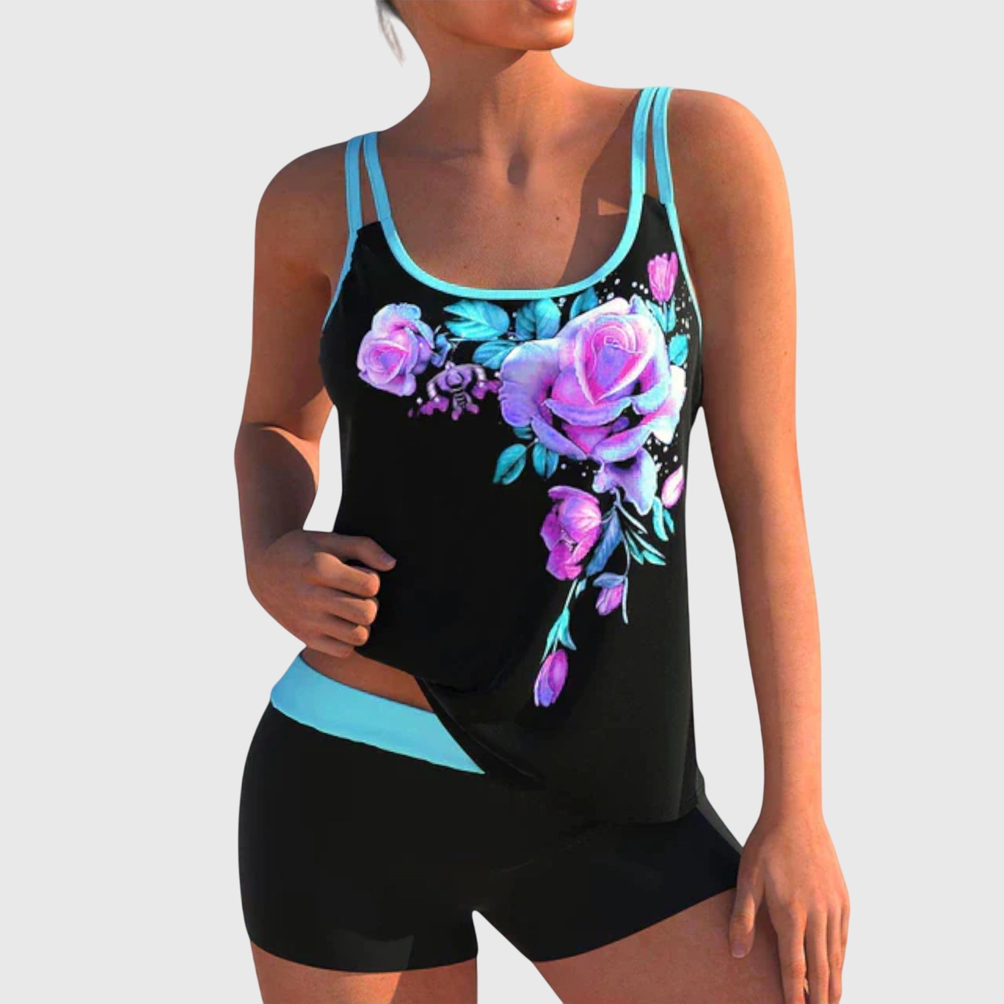 Clotilde | Floral Two-Piece Swimsuit