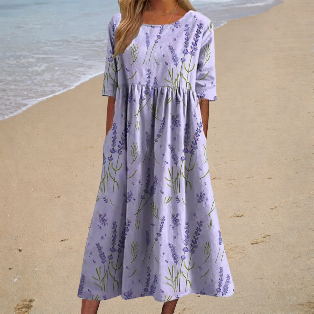 Thais - Chic and Comfortable Long Fluid Dress
