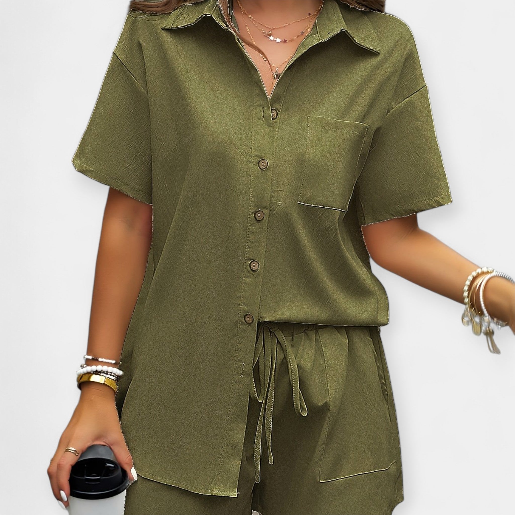 Karolína - Comfortable set with shirt and shorts