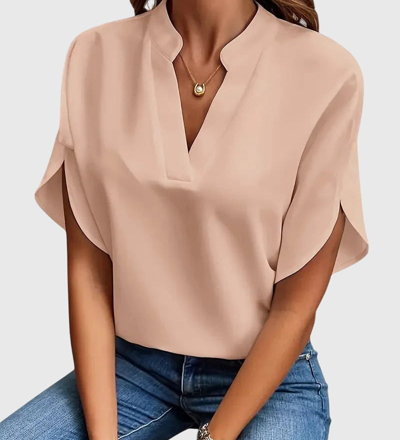 Isabelle | Soft and Elegant V Neck Shirt