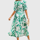 Merlin | Flattering Floral Midi Dress