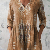 Aoife | Long Blouse with V-Neck