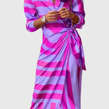 Everly | Elegant Wrap Dress with Print