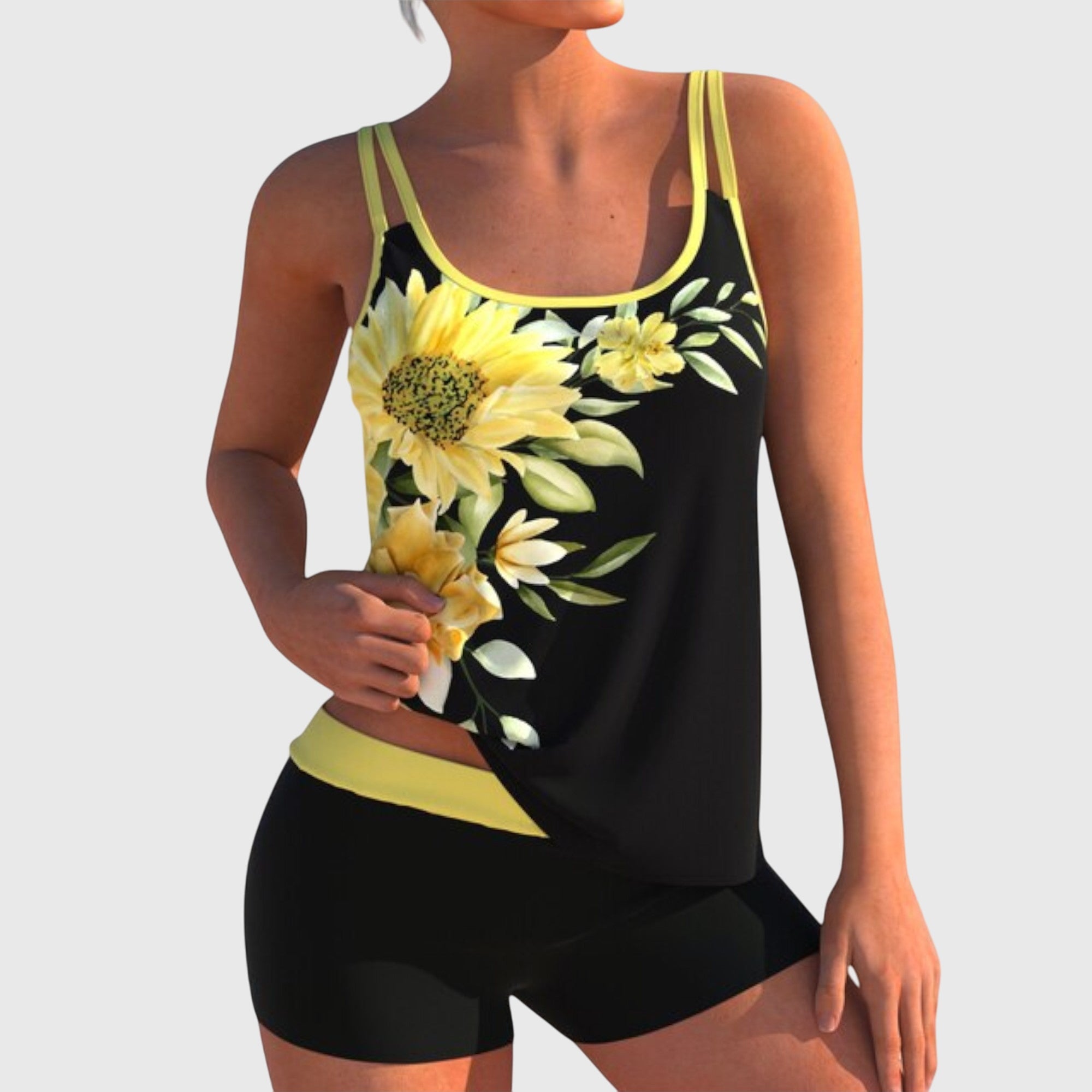 Clotilde | Floral Two-Piece Swimsuit
