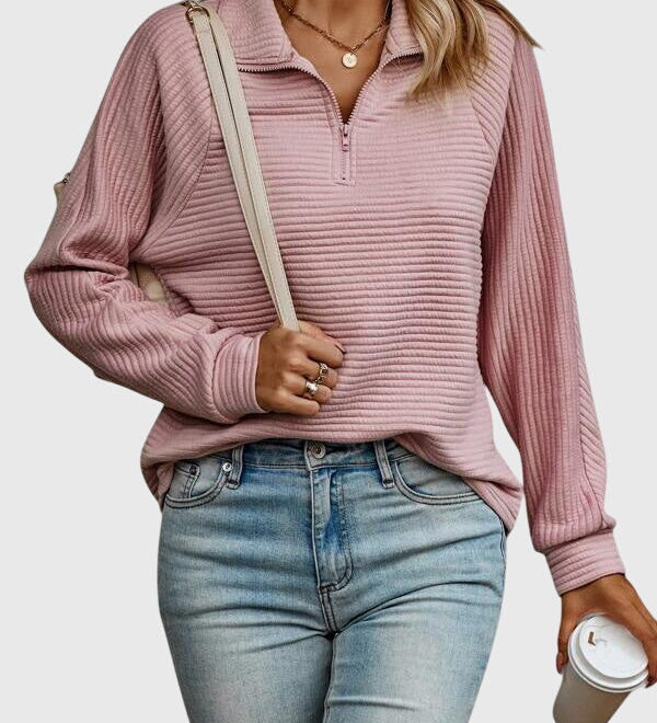 Christine | Elegant Half-Zip Jumper