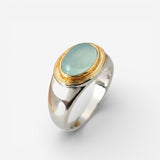 Gabi - Green Vintage Moonstone Ring