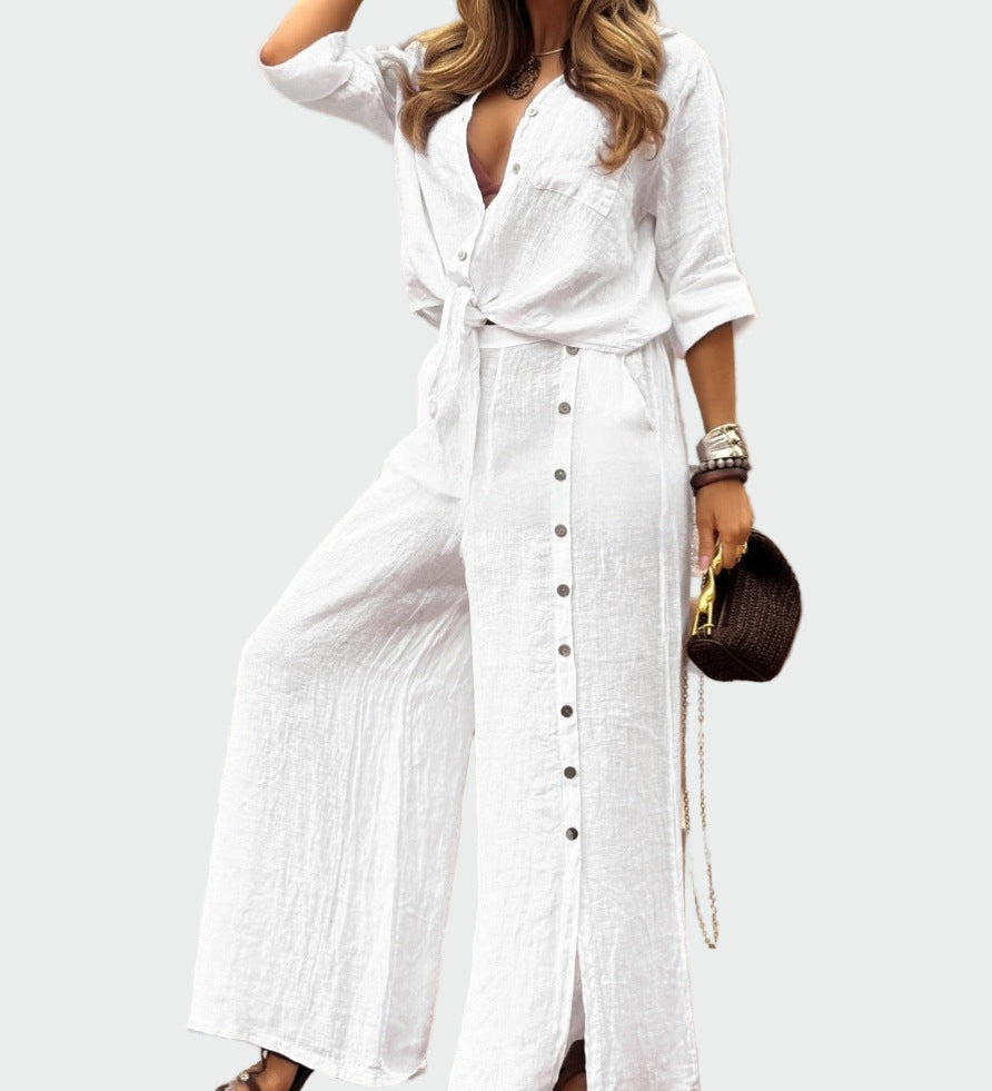Mia - Women's Modern, Solid Colour, Two-Piece Suit
