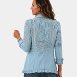 Remedios | Vintage Cashmere Blouse with Ruffles