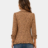 Conception | Vintage Floral Jacket with Ruffles