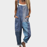 Isaline | graphic blue patchwork