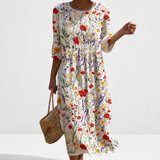 Adelaide - Women's Casual Dress with Floral Patterns.