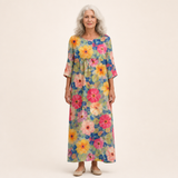 Solène - Chic and Comfortable Long Flowing Dress