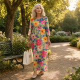 Solène - Chic and Comfortable Long Flowing Dress