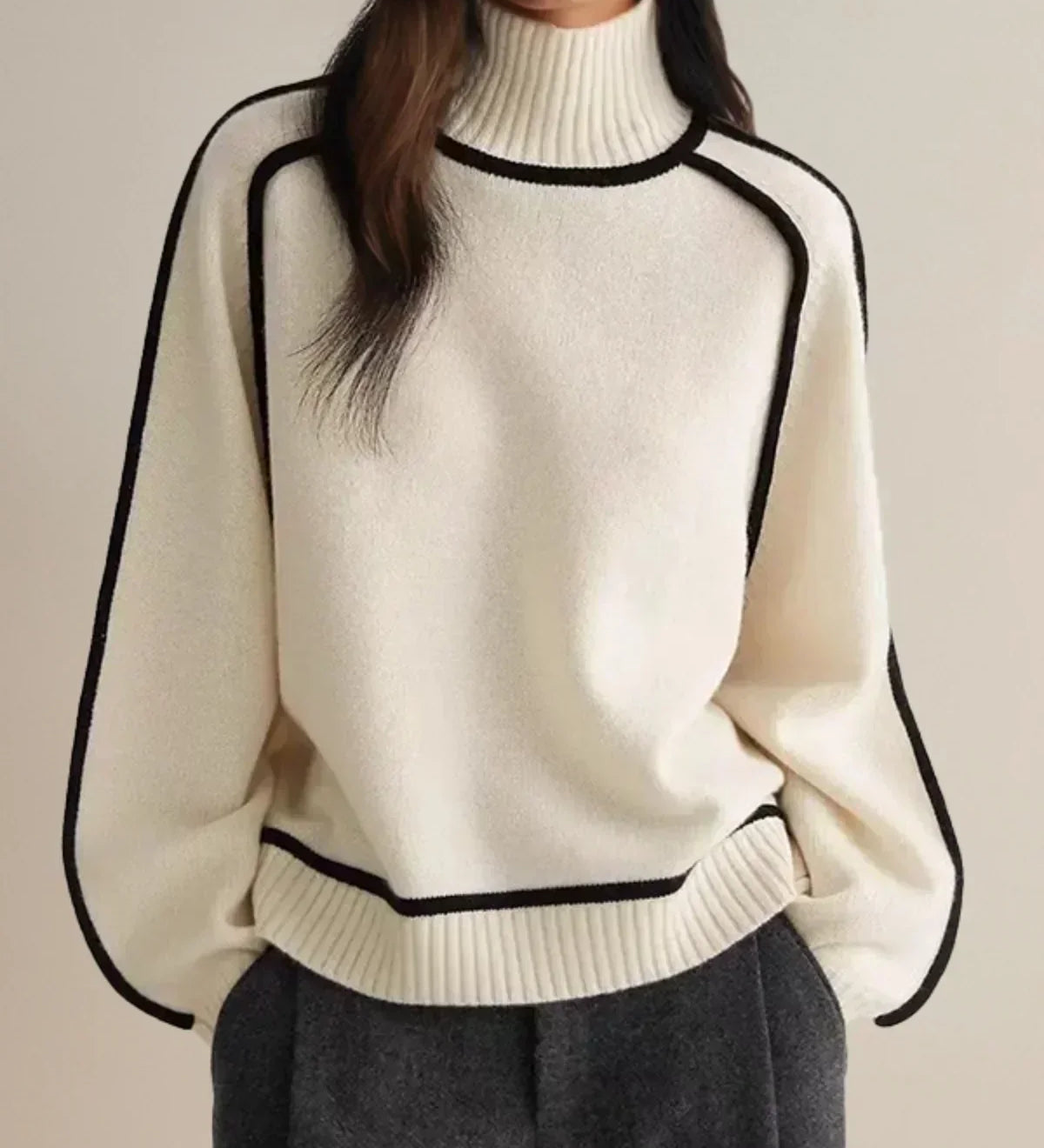 Sandrine | Elegant Roll Neck Jumper
