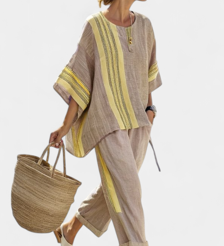 Lorena - Boho Set in Linen and Bamboo