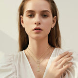 Initial Moissanite Necklace