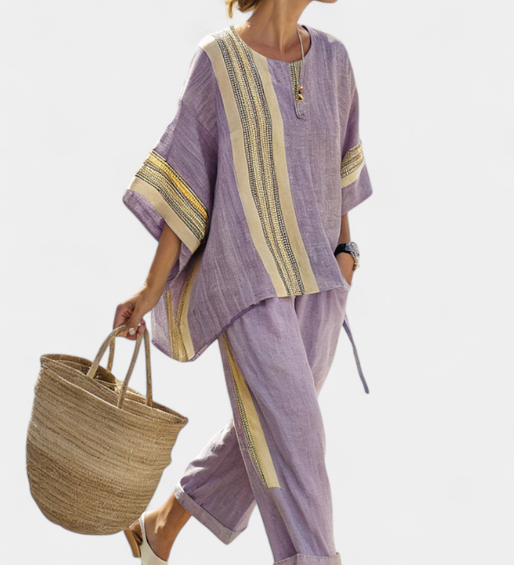 Lorena - Boho Set in Linen and Bamboo