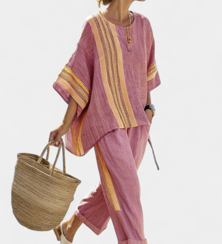 Lorena - Boho Set in Linen and Bamboo