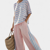 Cecília - Pink Bamboo Linen Set