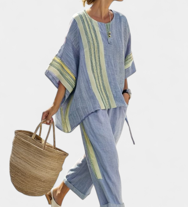 Lorena - Boho Set in Linen and Bamboo