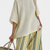Olivia - Bamboo Linen Set in Olive Colour