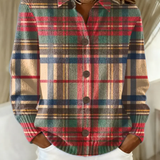 Fionnuala | Multicolored Checkered Button Cardigan