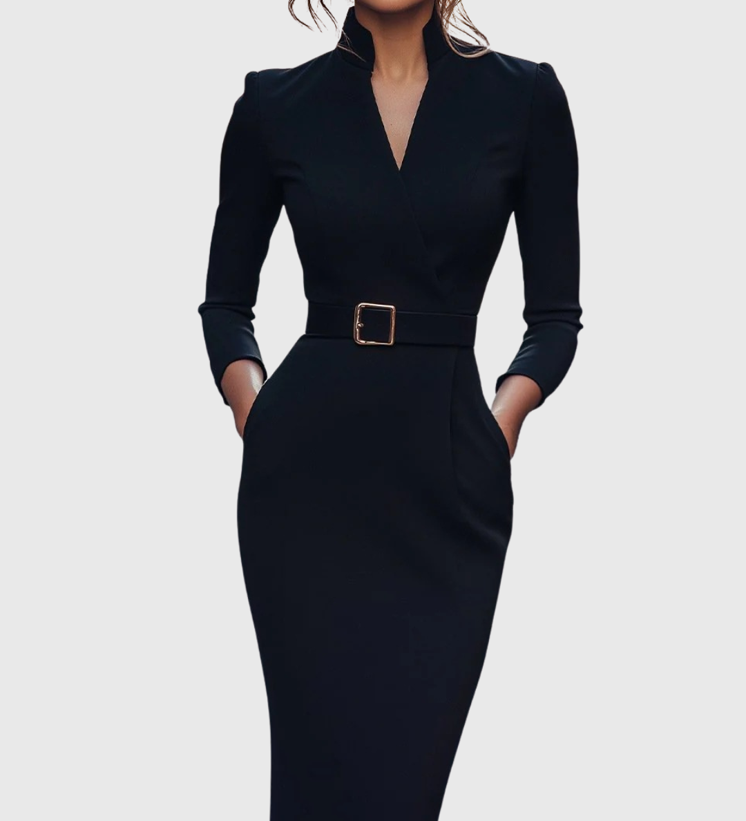 Camille | The Belted Power Maxi Dress