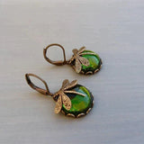 Antika Guld Dragonfly Earrings