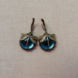 Antika Guld Dragonfly Earrings