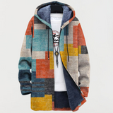 Ciara | Jacket with Geometric Colour Blocks