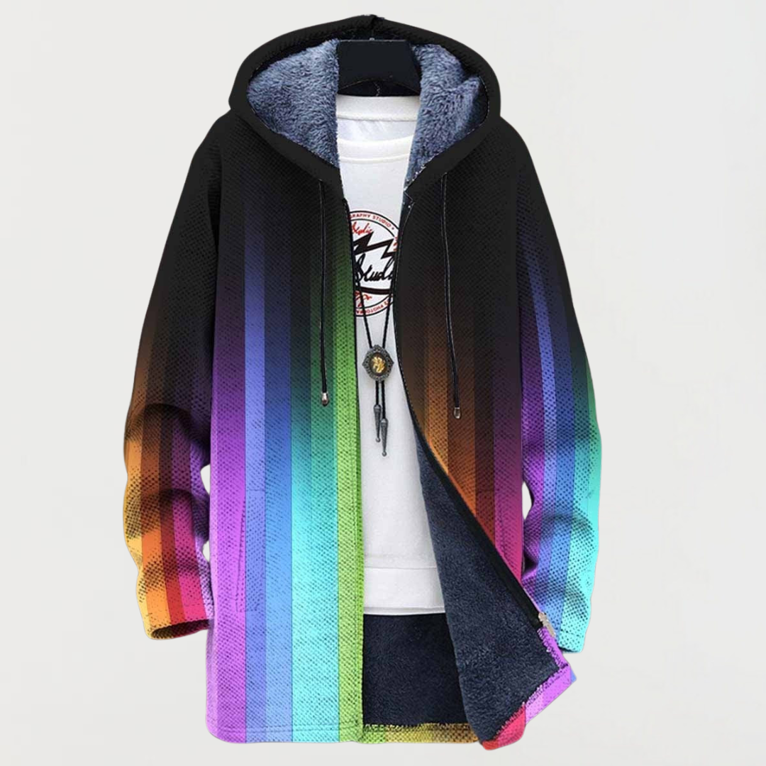 Saoirse | Jacket with a Rainbow Tail in Shades