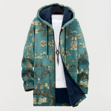 Aoife | Coat with Artistic Floral Pattern