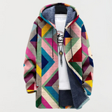 Siobhán | Jacket with an Artistic Geometric Pattern