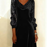 Sophie | Sparkling Velvet Sleeve Dress