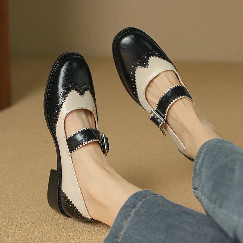 Marie | Leather Mary Janes