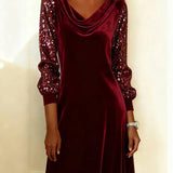 Sophie | Sparkling Velvet Sleeve Dress