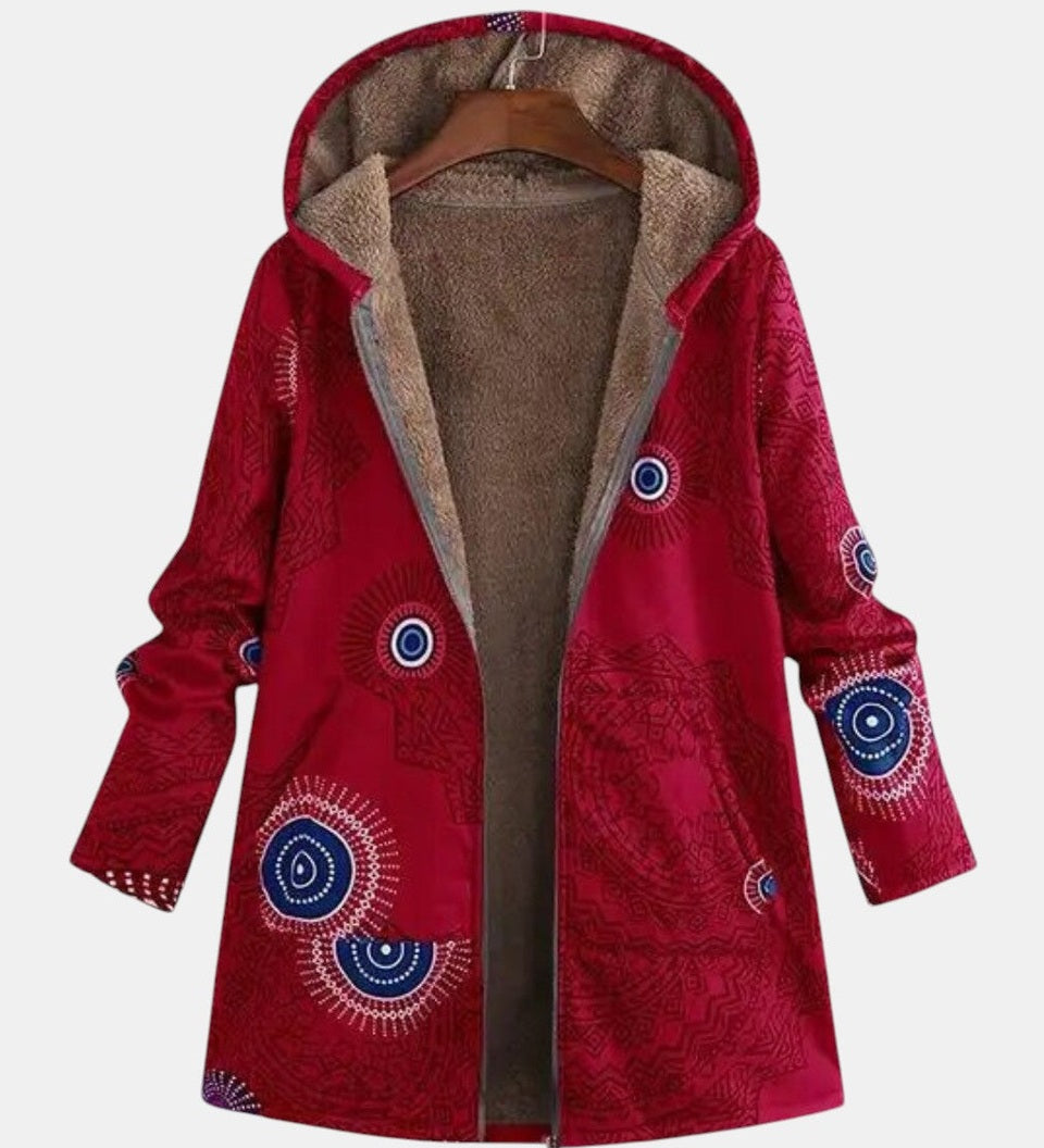 Sage - Tribal Pattern Sherpa Jacket