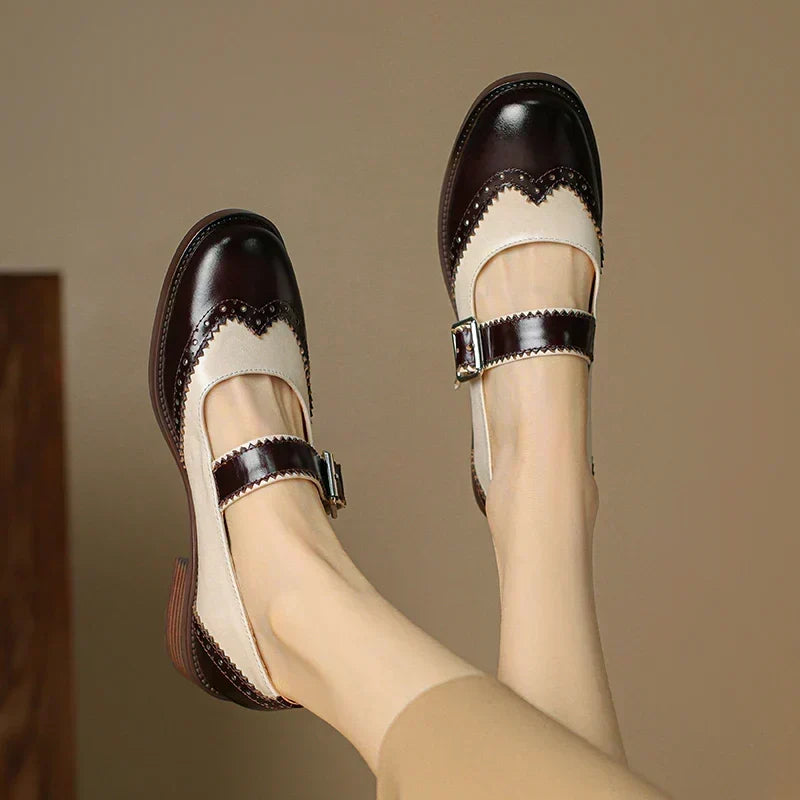 Marie | Leather Mary Janes