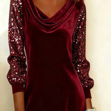 Sophie | Sparkling Velvet Sleeve Dress