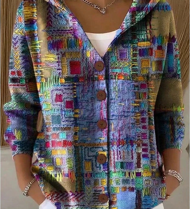 Opal | Artful Hooded Shirt