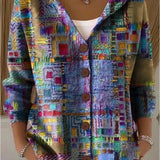 Opal | Artful Hooded Shirt