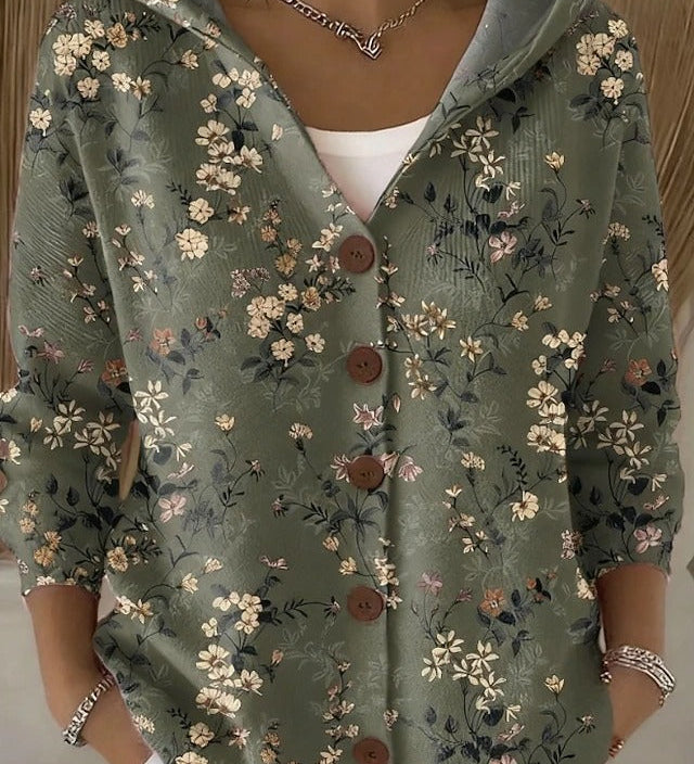 Opal | Artful Hooded Shirt