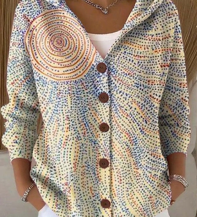 Opal | Artful Hooded Shirt