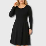 Julie | Classic Flared Long Sleeve Dress