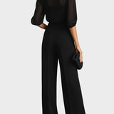 Clarisa – outfit with wide trousers