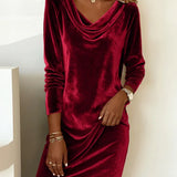 Joëlle | Loose Velvet Dress
