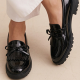 Cailie - Fringed Bow Shoes