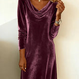 Joëlle | Loose Velvet Dress