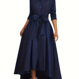 Martine | Perfect Buttoned Maxi Dress for Parties